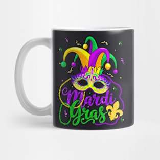 Mardi Gras For Women Kids Men Beads Mask Feathers Hat Mug